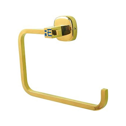Riya Enterprise SS J4  Gold Jet Towel Ring/Towel Holder for Wash Basin/Napkin Ring/Bathroom Accessories 1PS