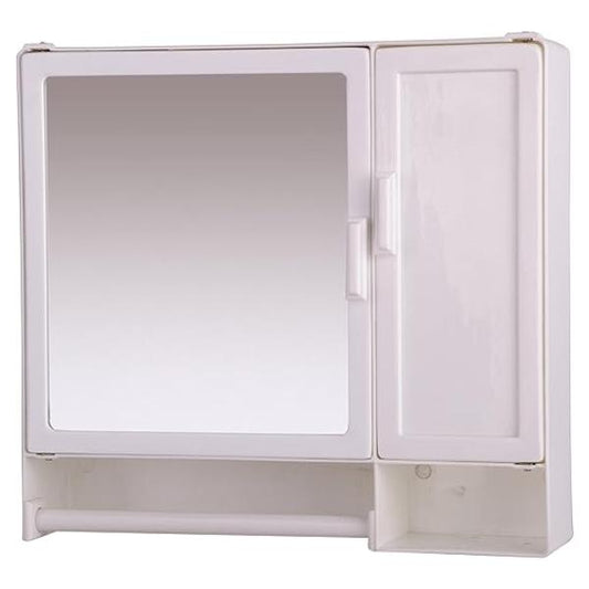 RIYA ENTERPRISE Multi-Purpose Bathroom Cabinet | Double Door with Storage Shelves & 1 Mirror Door | First Aid Cabinet