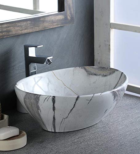 RIYA ENTERPRISE Designer Table Top Wash Basin For Bathroom/Bathroom sink/Cabinet Wash Basin/Ceramic Basin/Counter Top Basin/Vanity Wash Basin