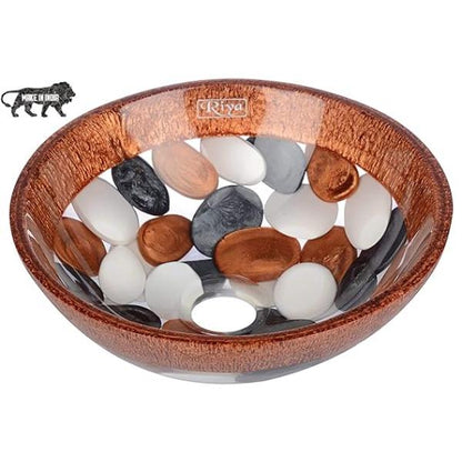 Riya Enterprises Designer Bronze Resin Wash Basin (14-inches)