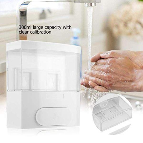 Riya Enterprise Dispenser 300 ml Glossy Plastic Single Chamber Liquid Soap, Shampoo, Conditioner Dispenser