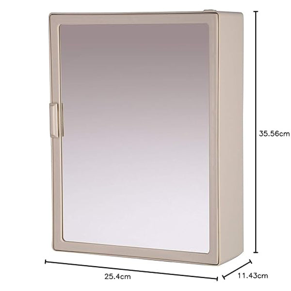 Riya Enterprise RIYA Bathroom Cabinet with Mirror Door (Ivory)