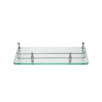 Riya Enterprise Designer Bathroom Glass Square Shelf , Colour: Glossy
