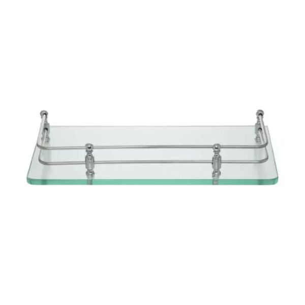 Riya Enterprise Designer Bathroom Glass Square Shelf , Colour: Glossy