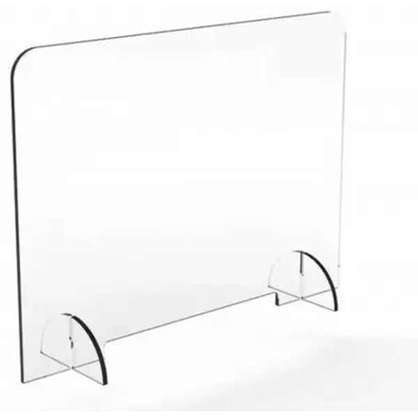 Riya enterprises Sneeze Guard 5mm Clear Acrylic Protective Barrier and Shield for Counter and Desk 24 inch Acrylic Sheet