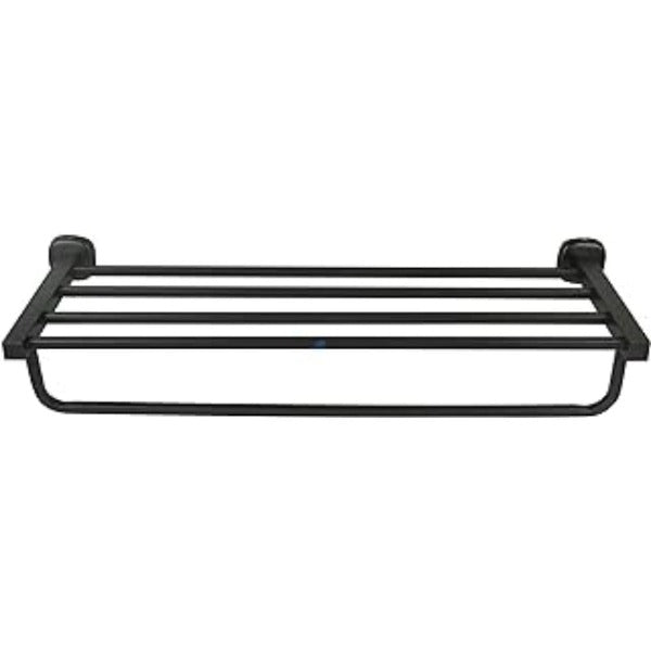 Riya Enterprise SS J4 Black Towel Rack/Towel Stand/Hanger Bathroom Accessories