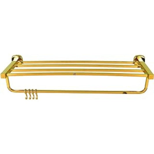 Riya Enterprise SS J4 Gold Towel Rack/Towel Stand/Hanger Bathroom Accessories