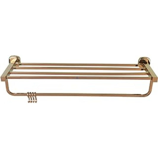 Riya Enterprise SS J4 Rose Gold Towel Rack/Towel Stand/Hanger Bathroom Accessories