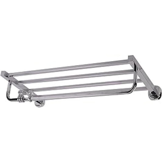 Riya Enterprise SS J4 Silver Towel Rack/Towel Stand/Hanger Bathroom Accessories